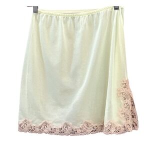 Vintage Emilio Pucci Pistachio Short Half Slip Lace Estate Couture Italy Rare
